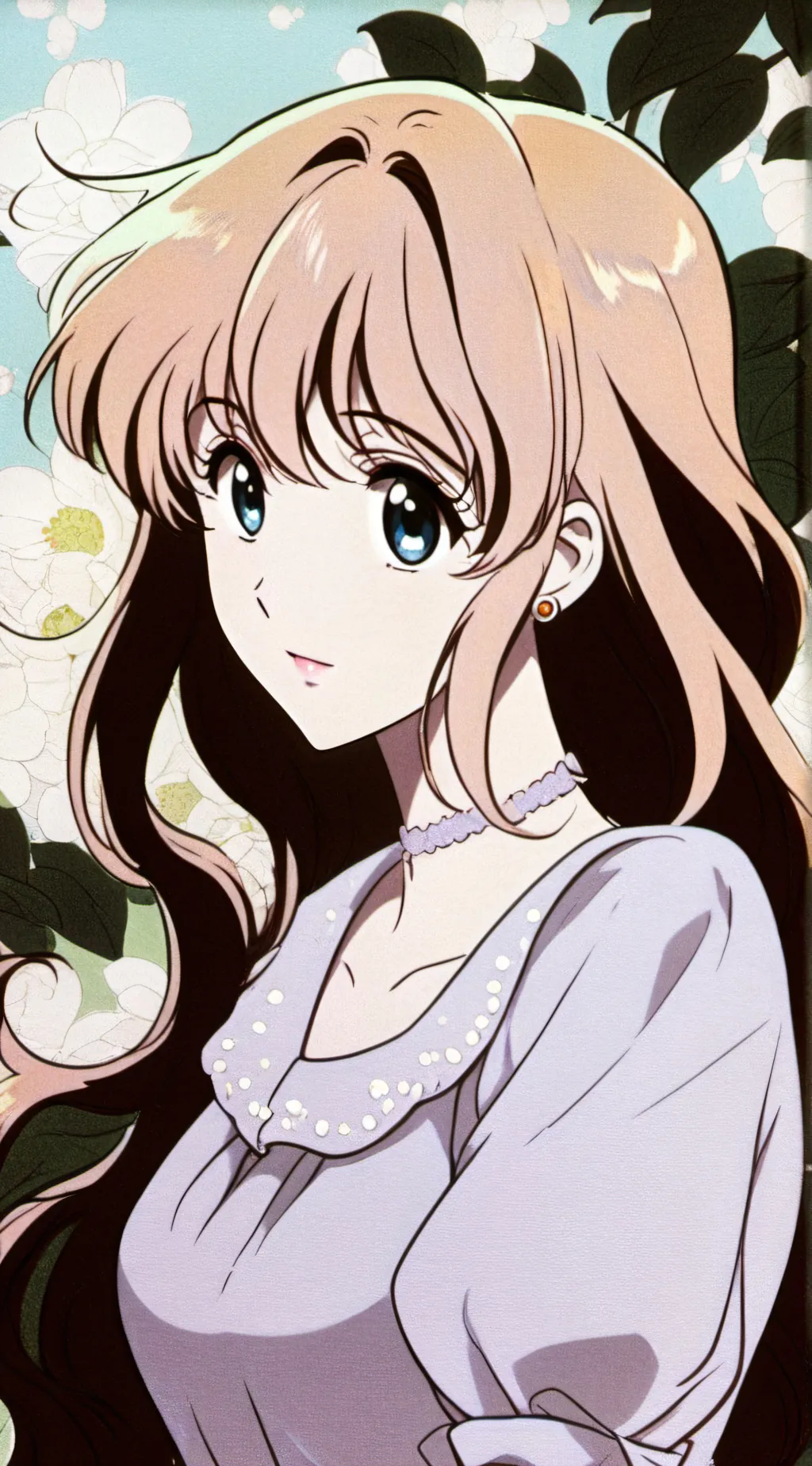 ai character: Violet  background