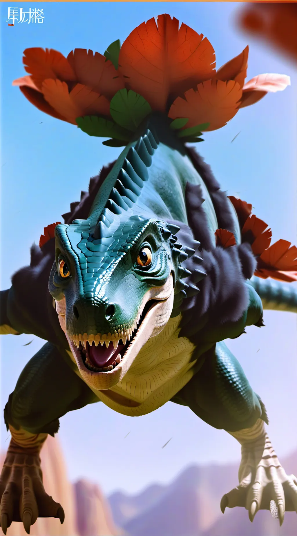 ai character: T rex background