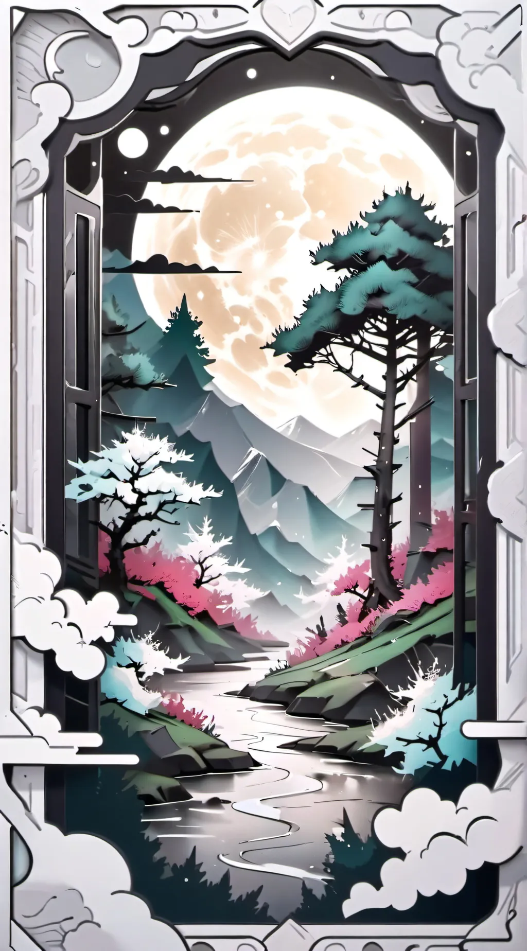 ai character: the moon verse background