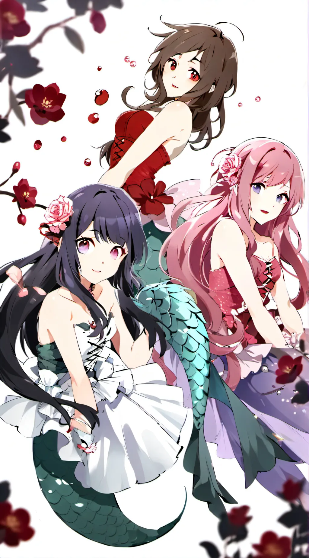 ai character: mermaids background