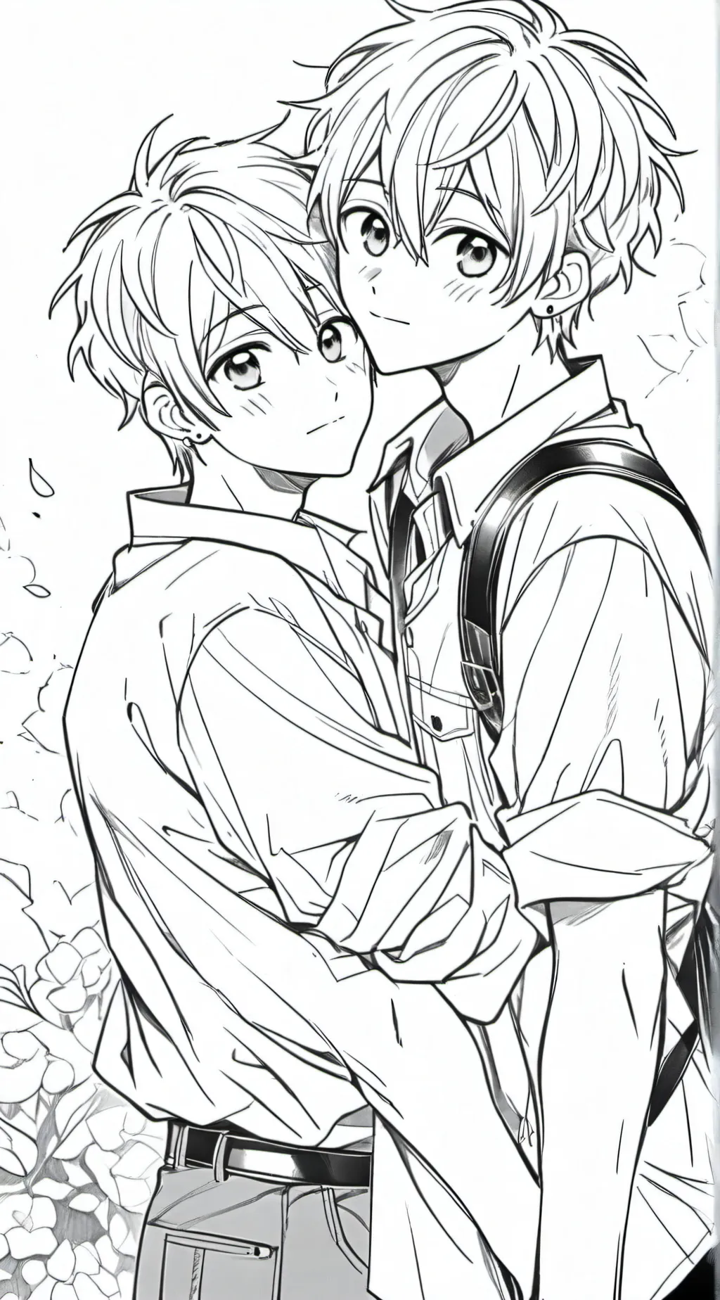 ai character: kiss a boy background