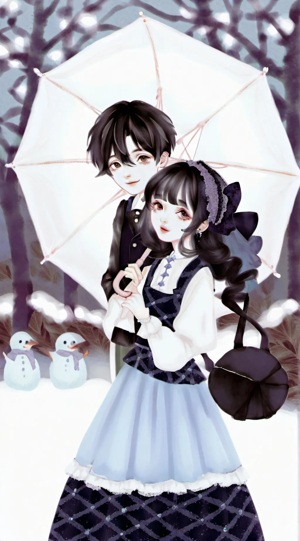 ai character: Lucas and Leah background