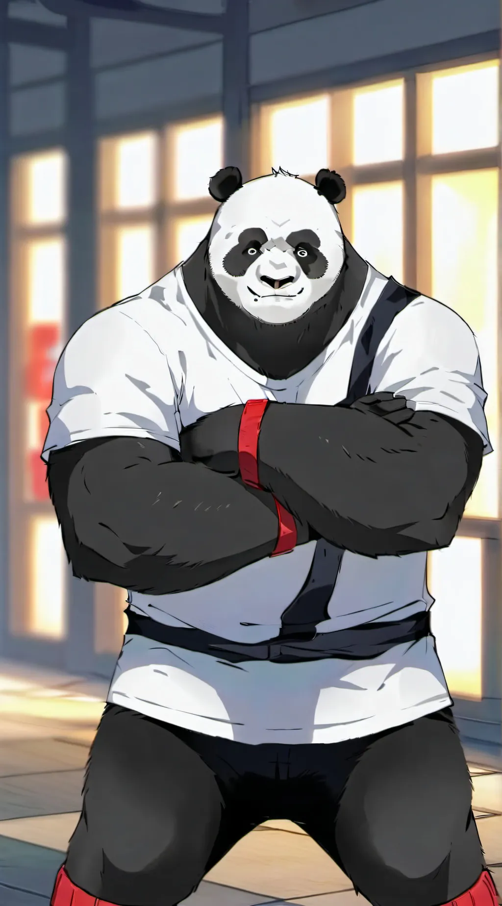 ai character: Panda background