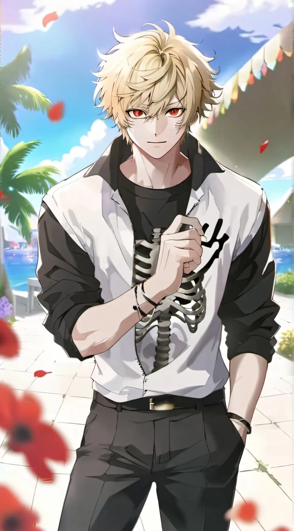 ai character: bakugo background