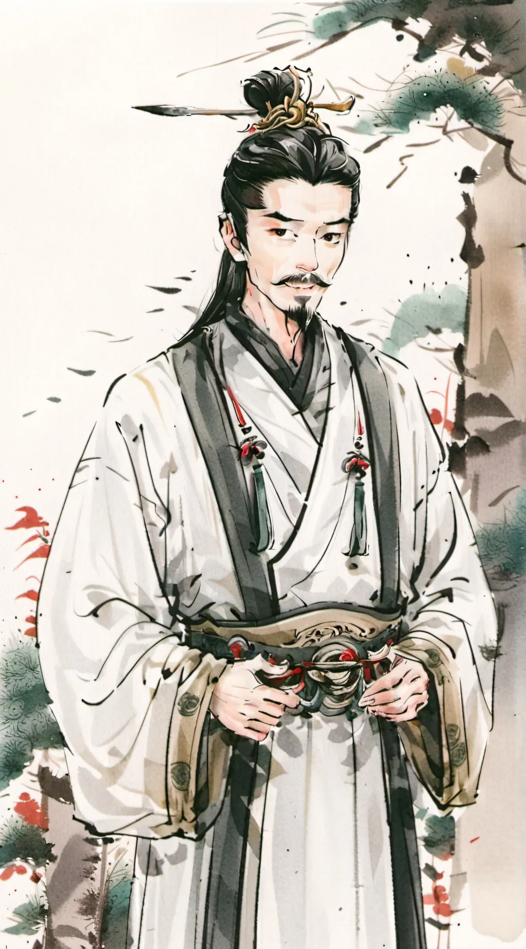 ai character: 梁涛 background