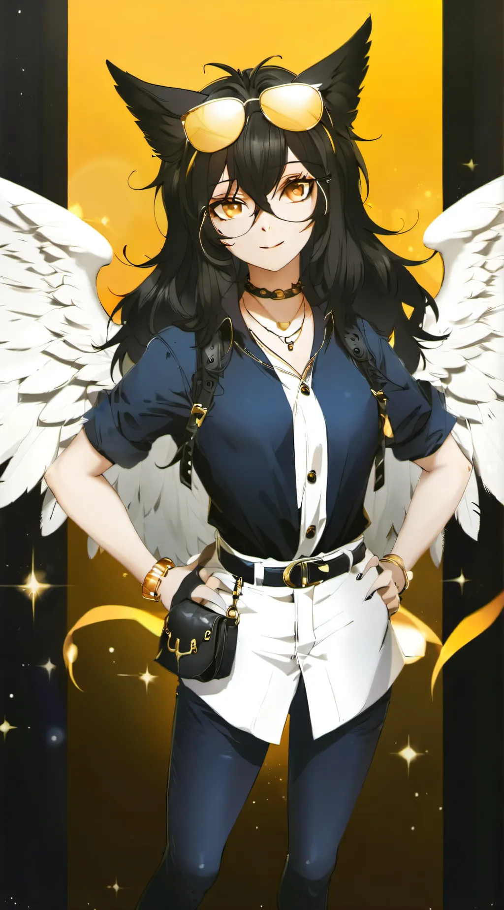 ai character: Stormy background