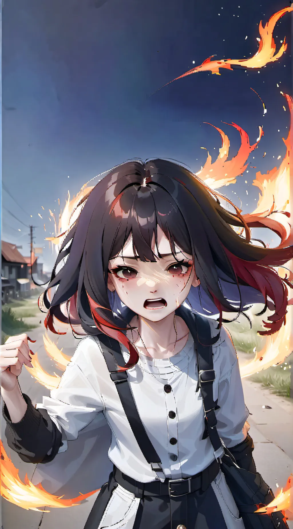 ai character: Kunai (after) background