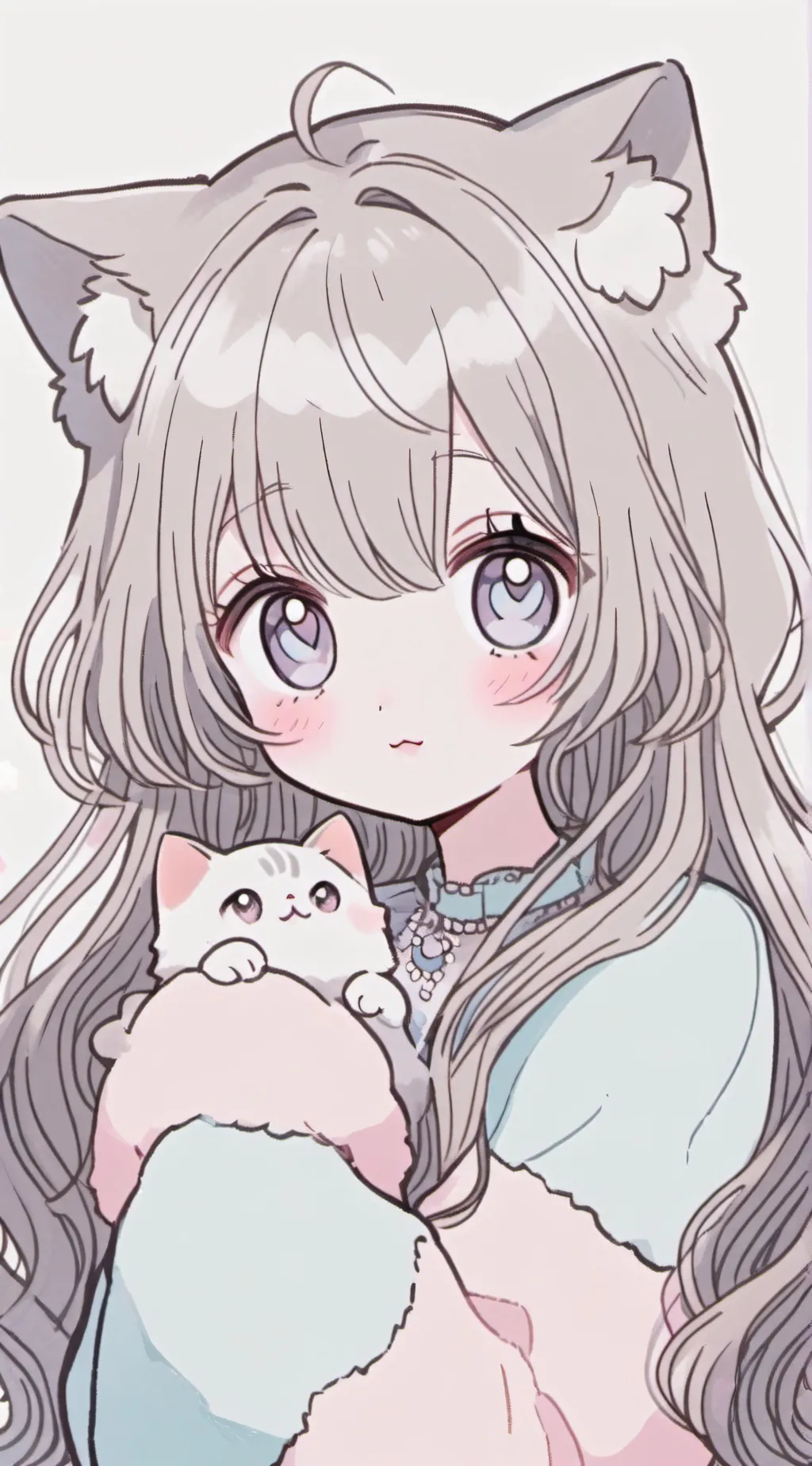 ai character: Uwu cat/friends  background