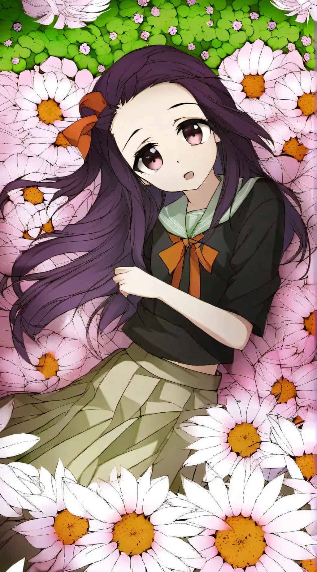 ai character: Nezuko Kamado  background