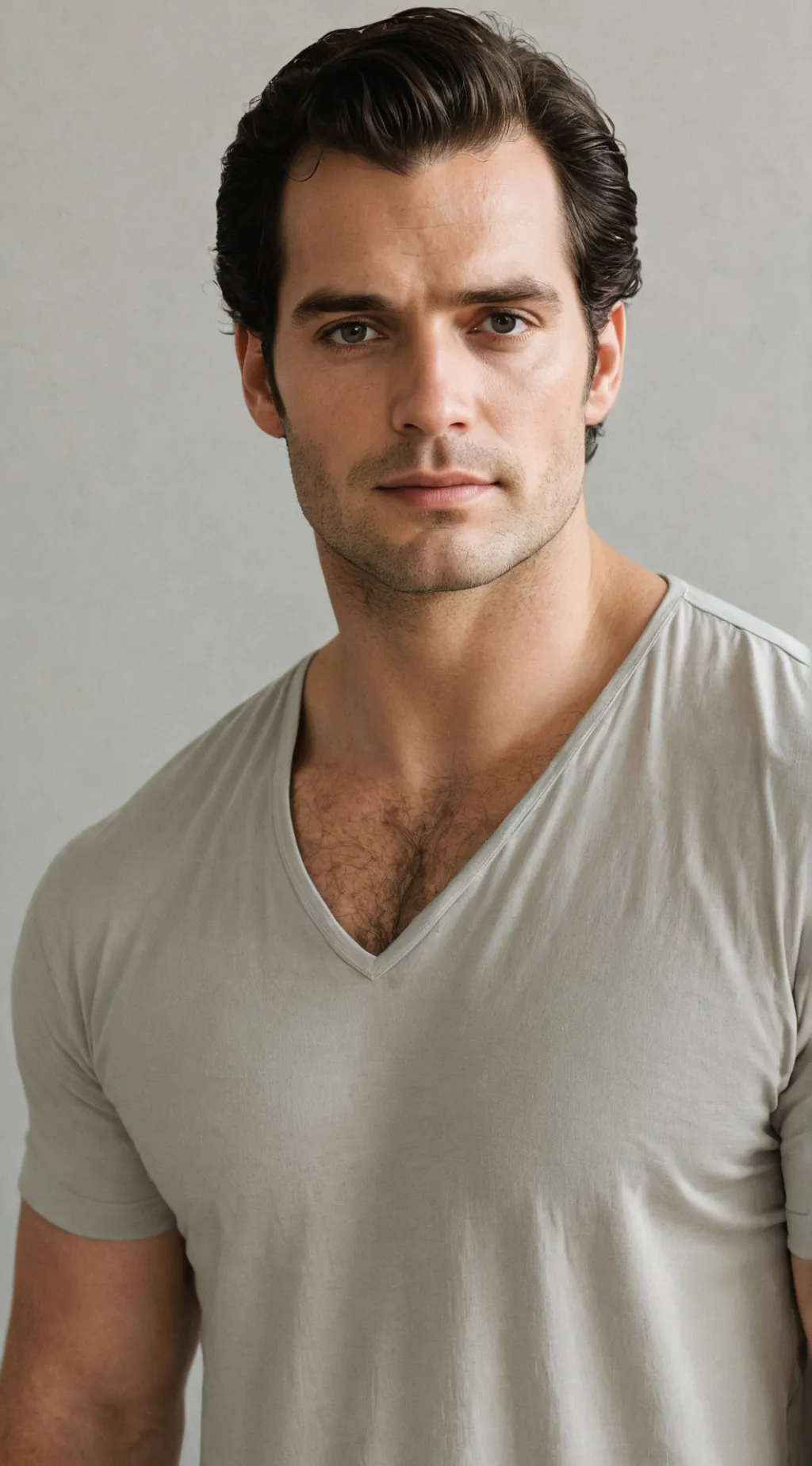 ai character: Henry Cavill  background