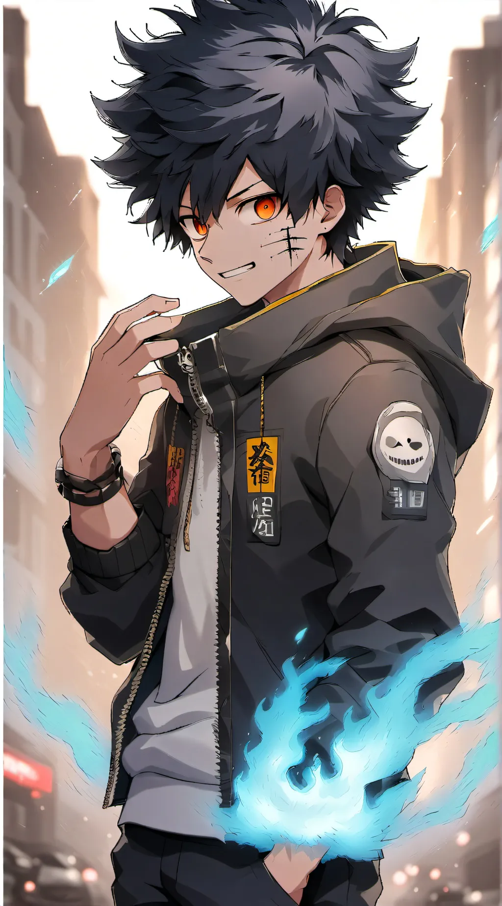 ai character: Dabi background