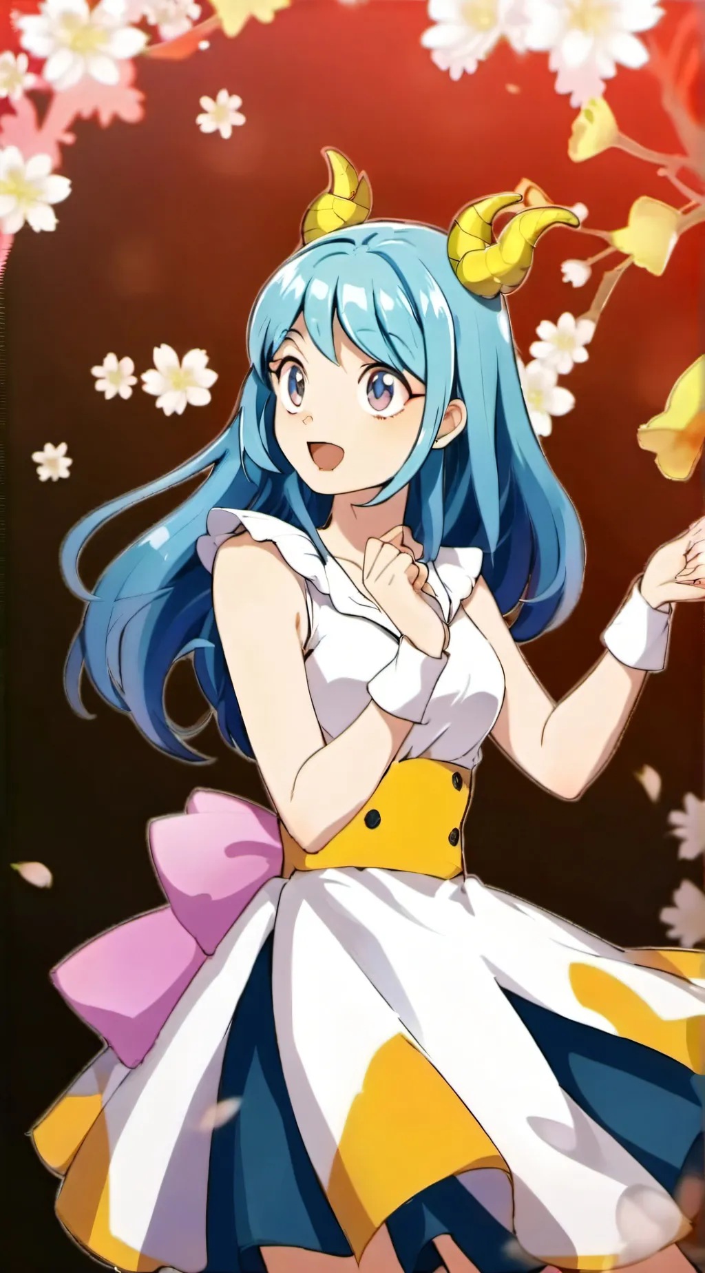 ai character: Lamu background