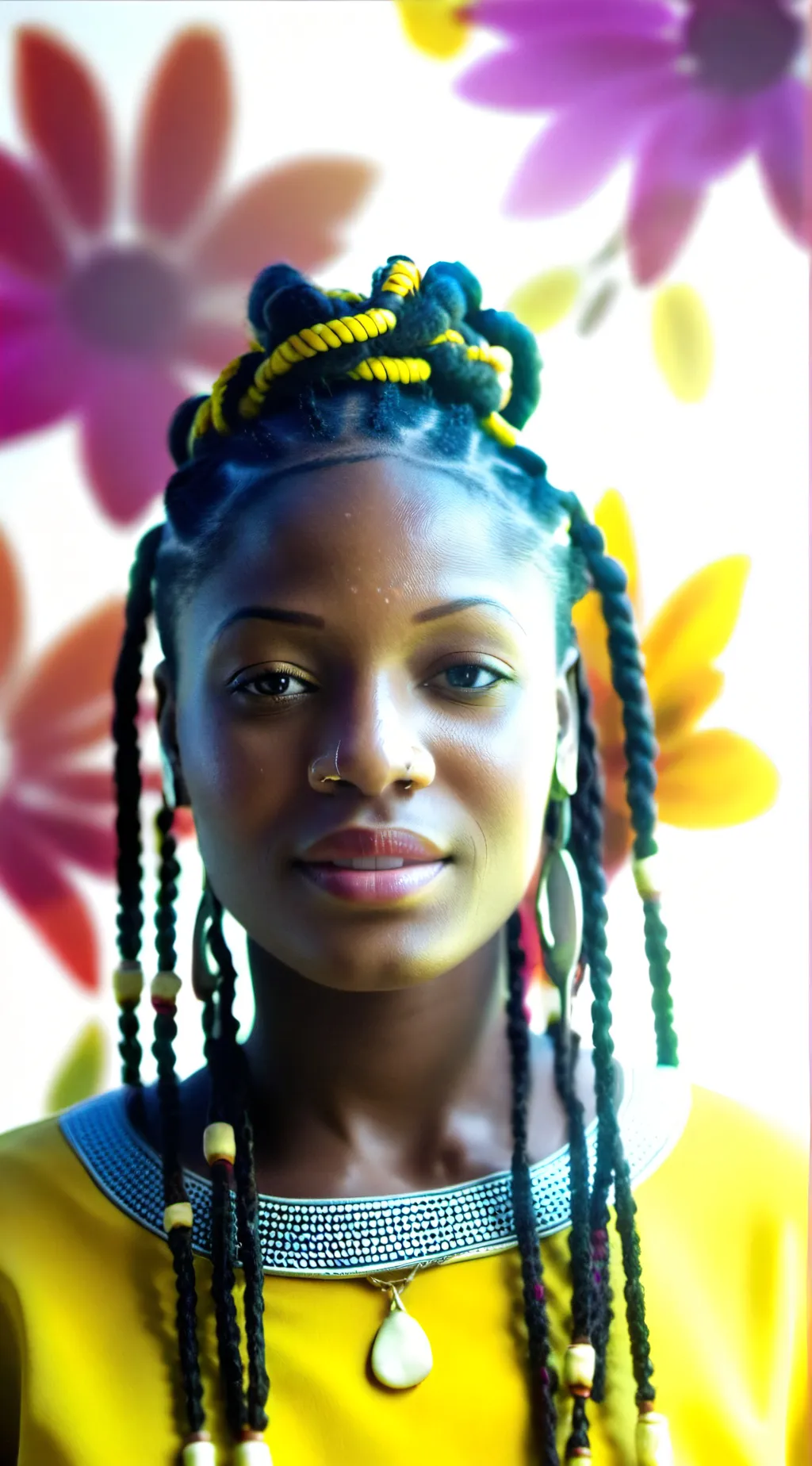 ai character: rose background