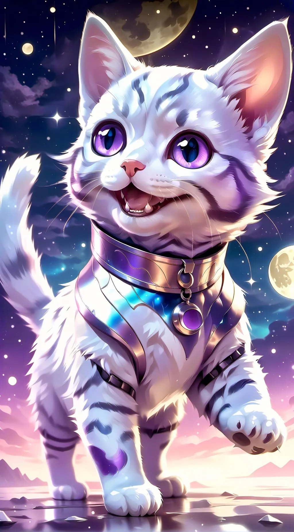 ai character: smiling critters  background