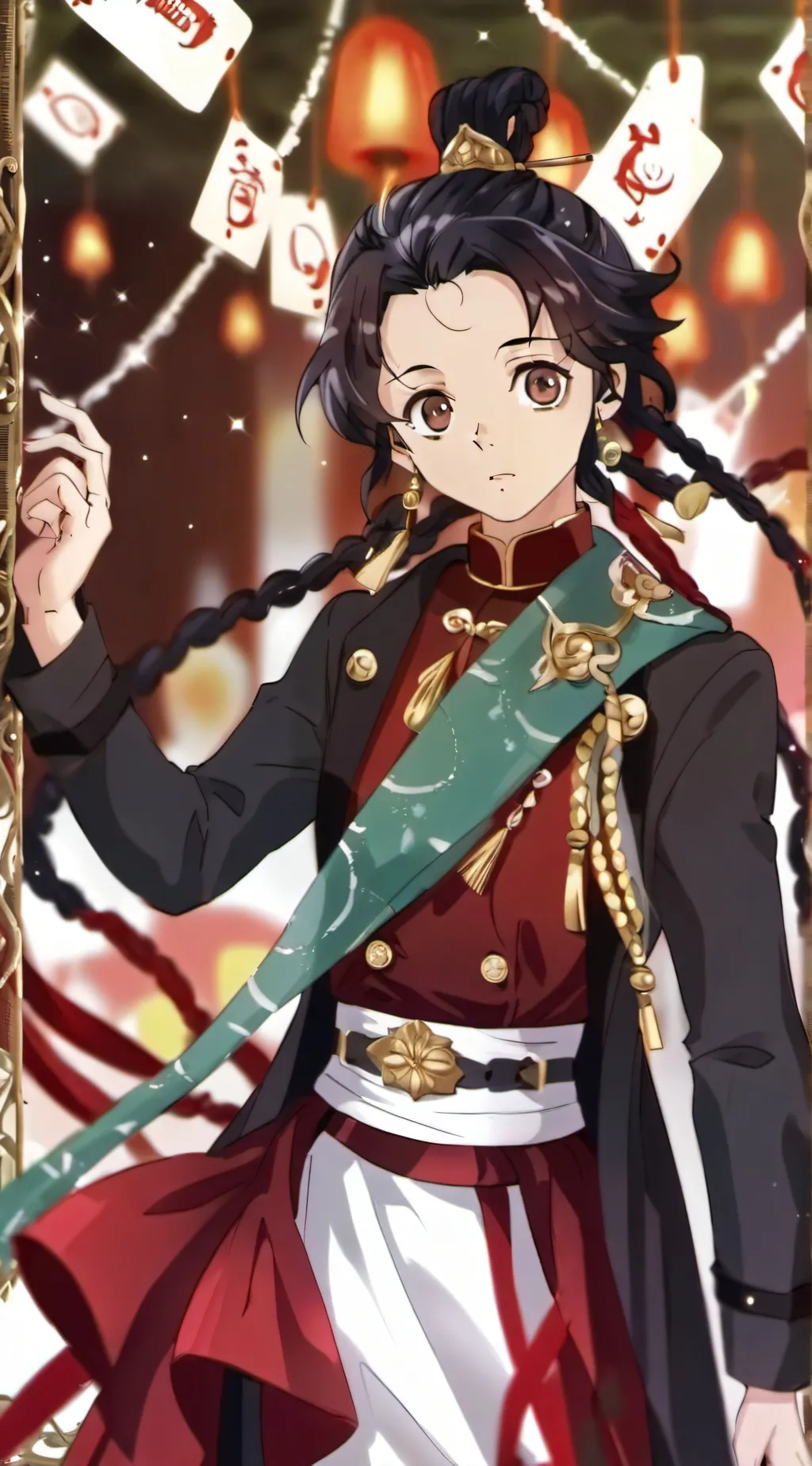 ai character: TANJIRO background