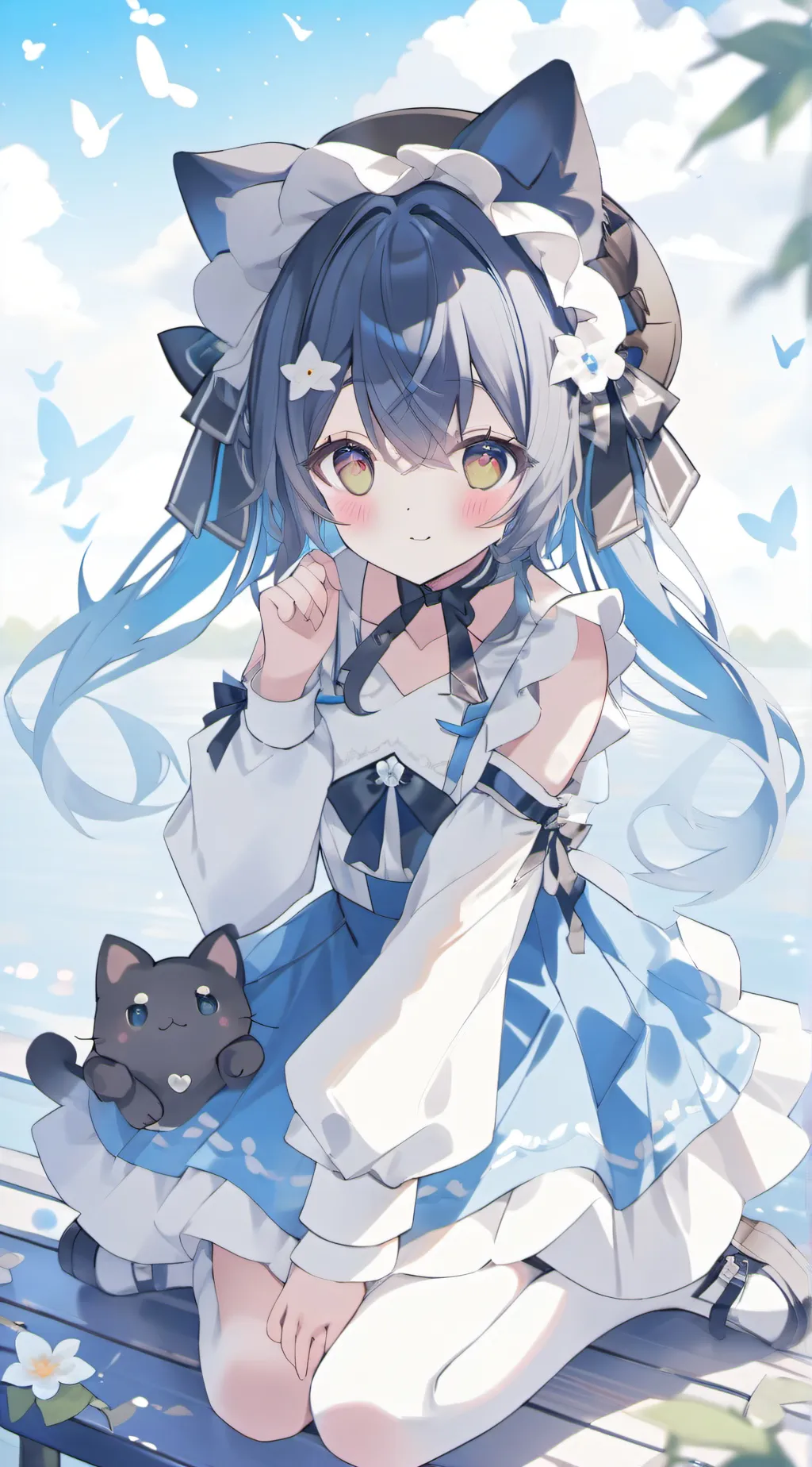 ai character: luna wolf background