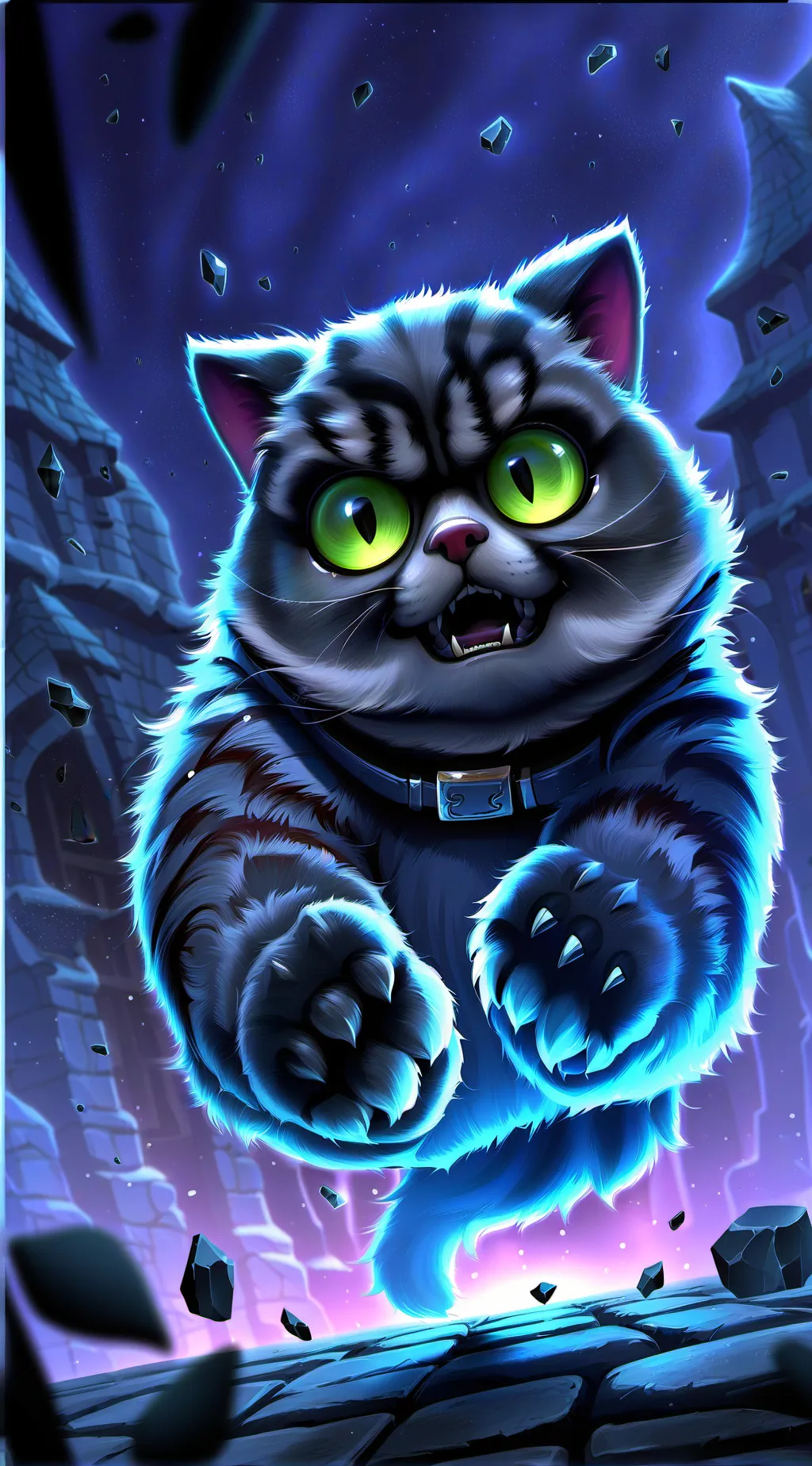 ai character: spoiled annoy cat background