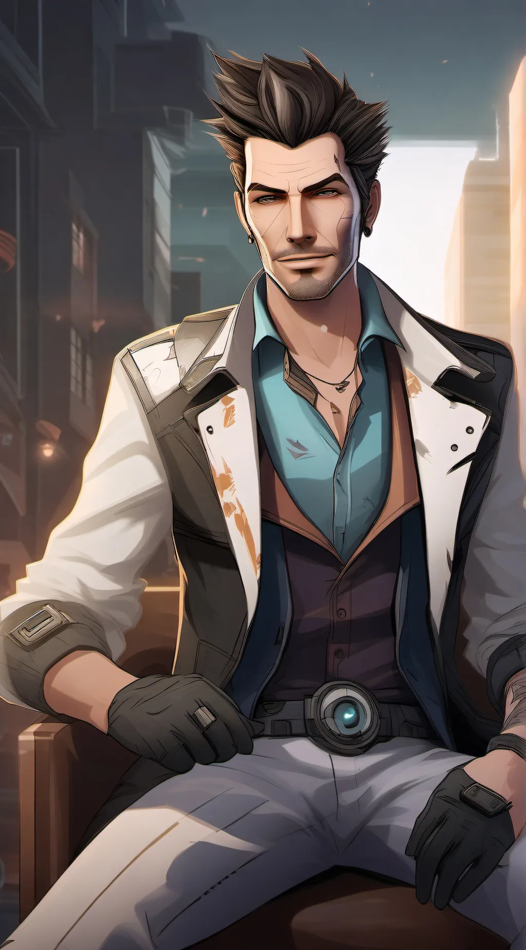 ai character: Handsome Jack  background