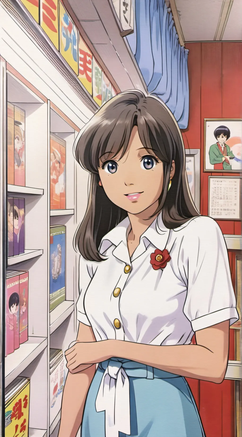 ai character: Riley  background