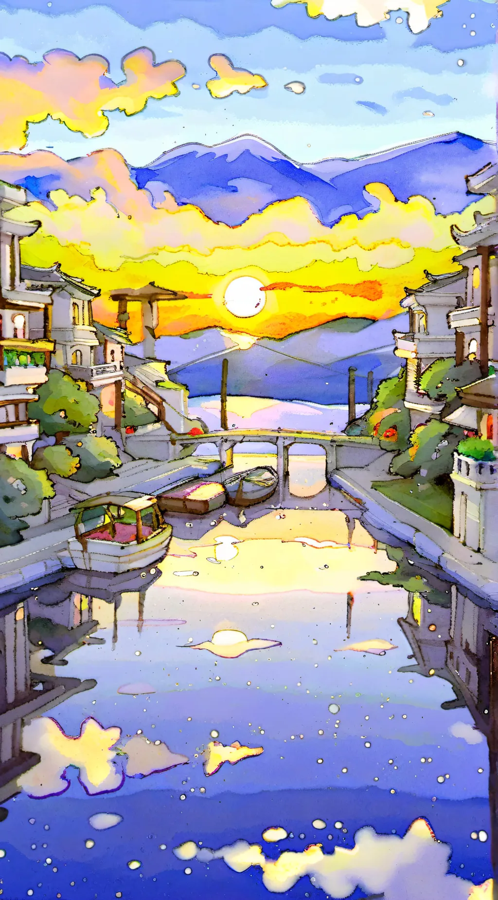 ai character: City background