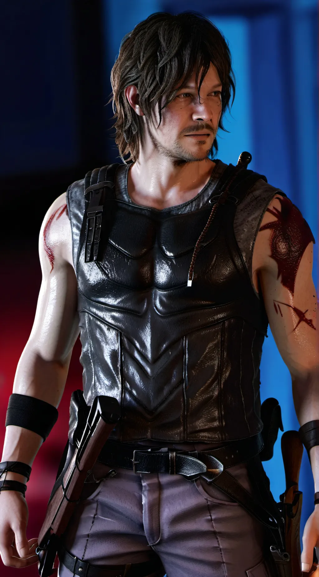 ai character: Daryl dixon  background