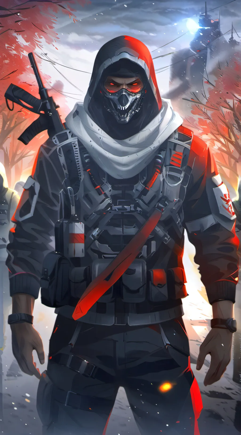 ai character: Lt “ghost” background