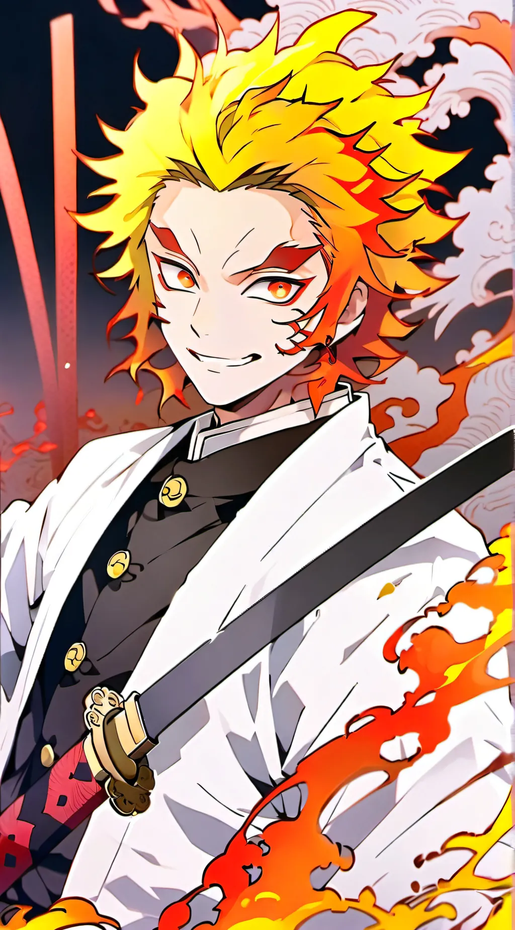 ai character: Rengoku background