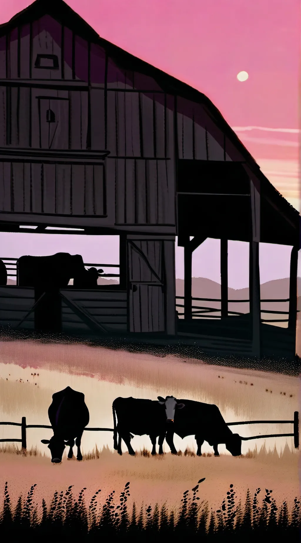 ai character: Cow dance background