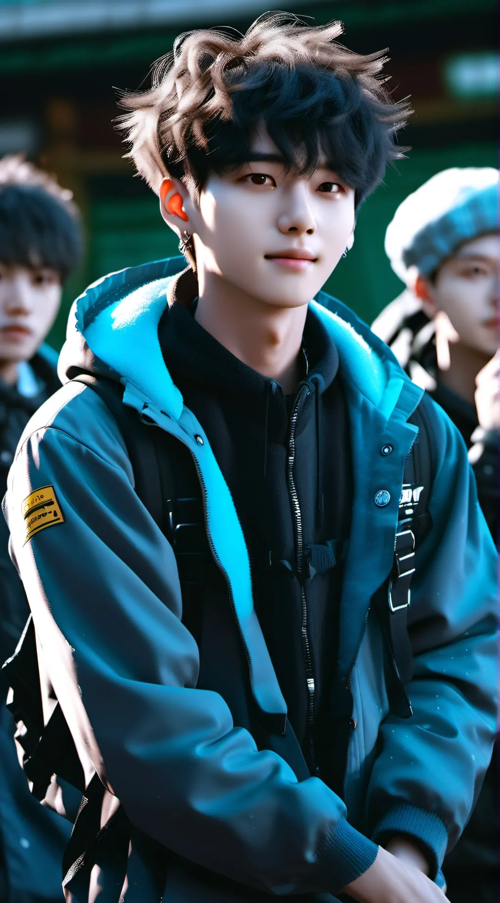 ai character: Stray kids bodyrol background