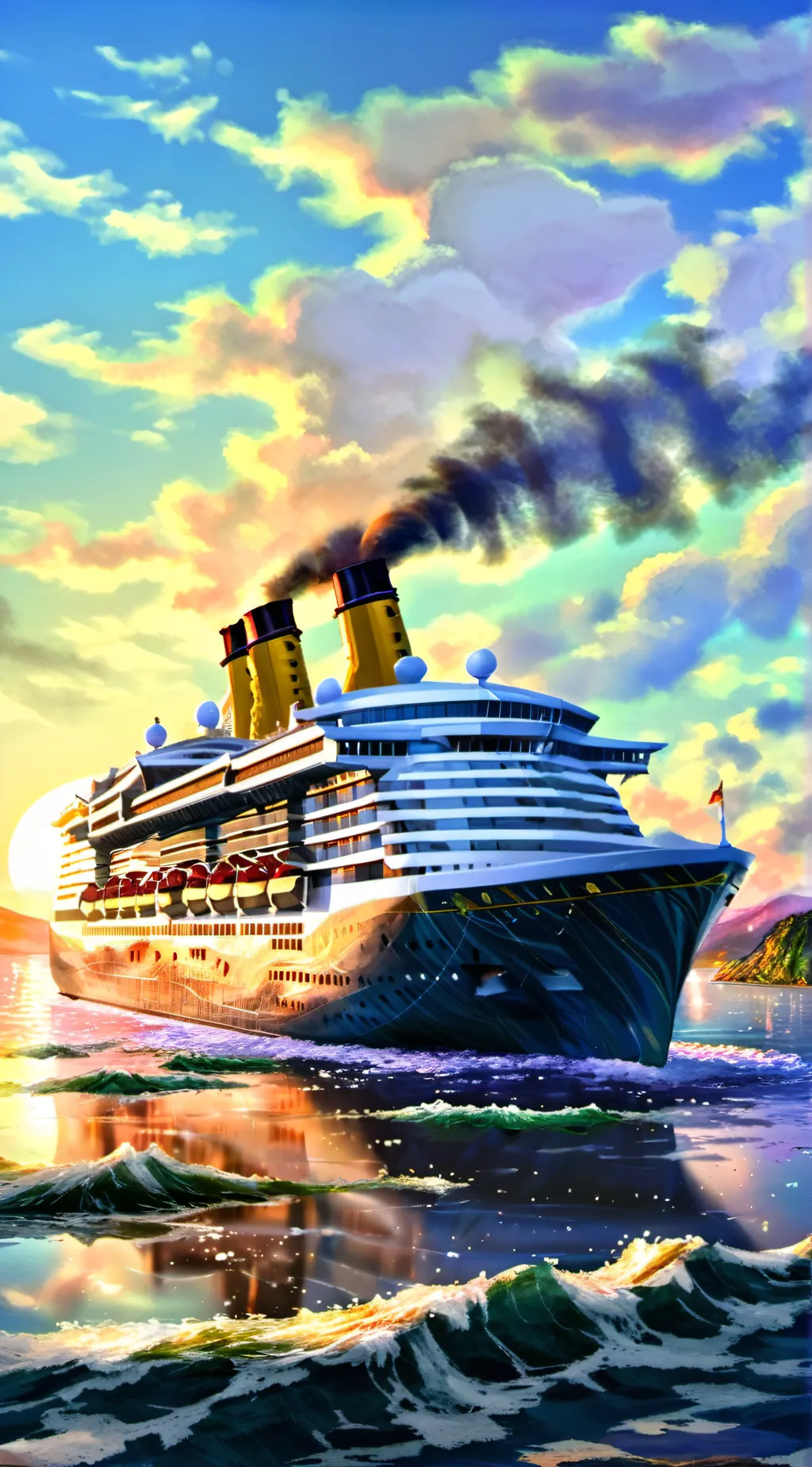 ai character: HH cruise ship background