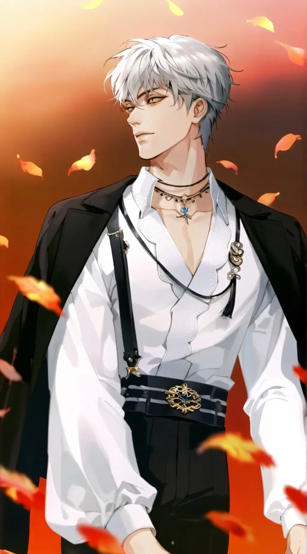ai character: Satoru Gojo 🤞🏾🩵💙🩵🤍 background