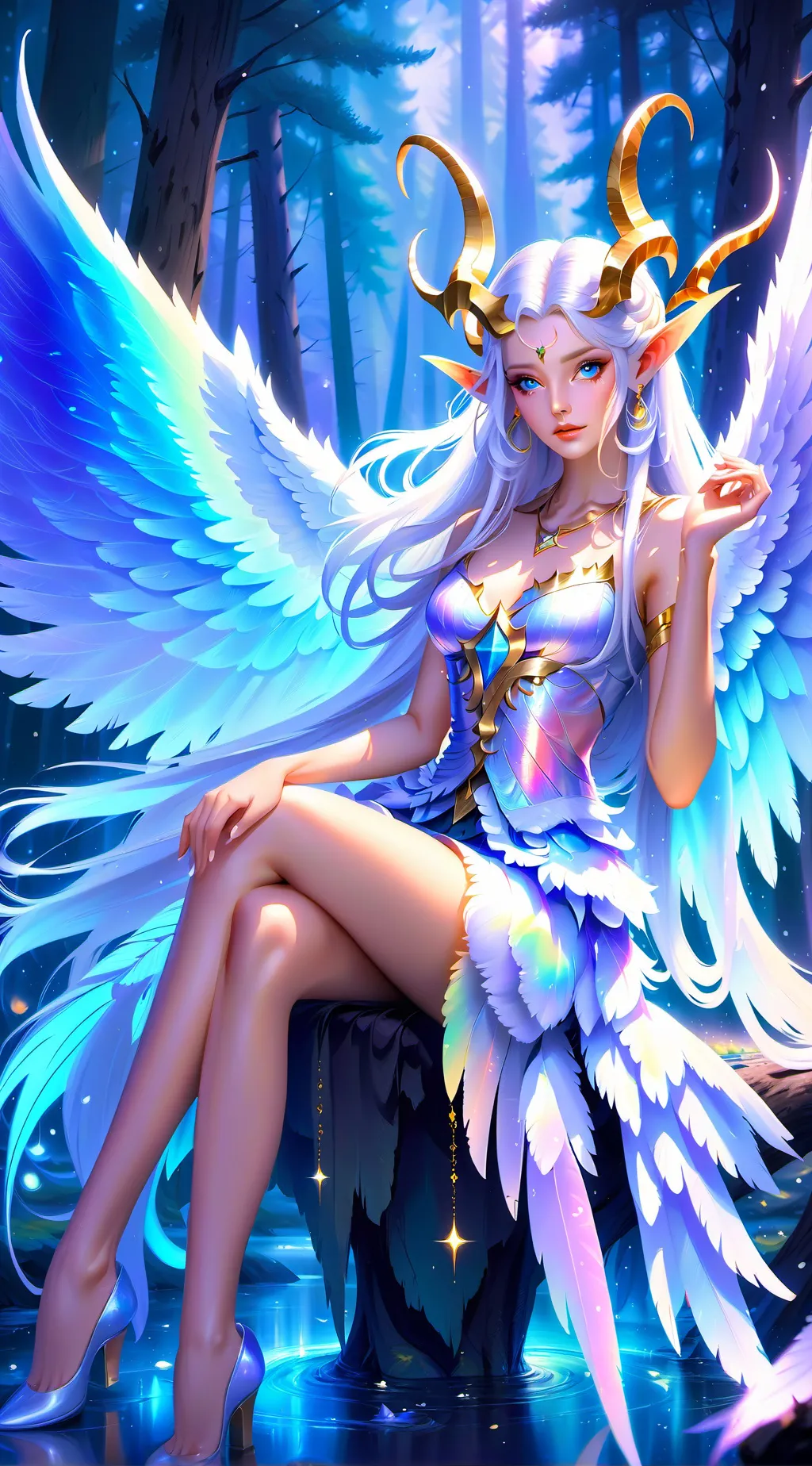 ai character: Forest Queen background