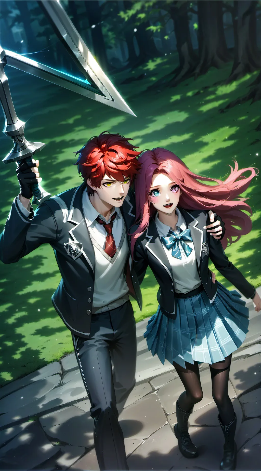 ai character: Lisa and victor background