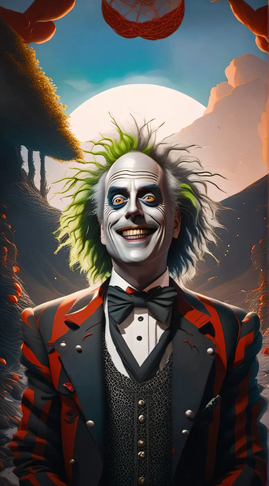 ai character: Beetlejuice background