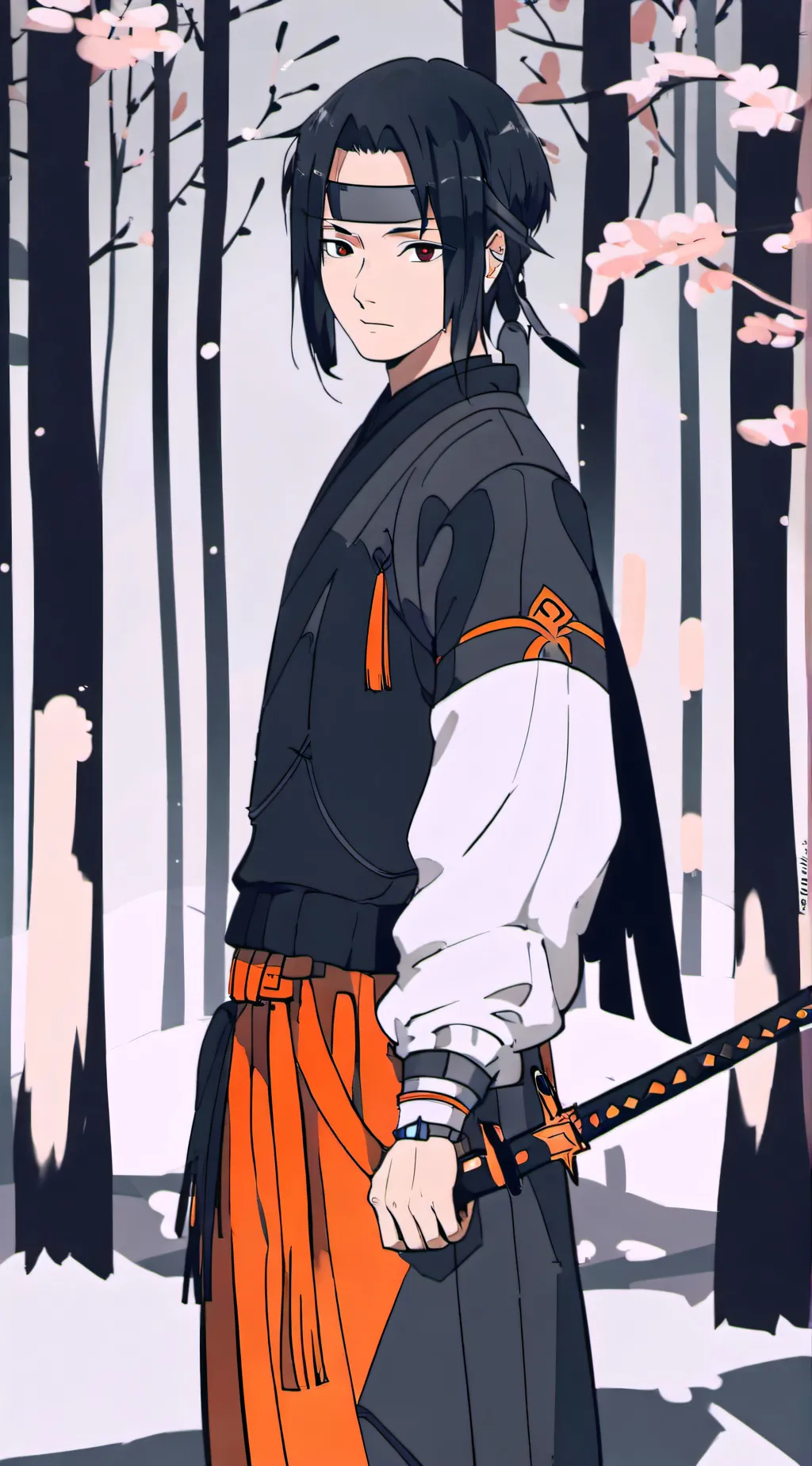 ai character: Sasuke Uchiha background