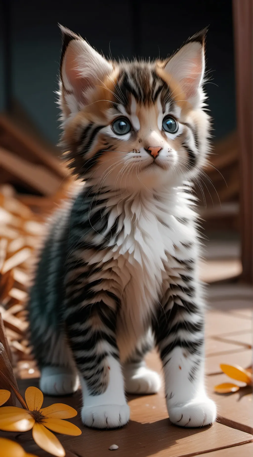ai character: the lost kitten background