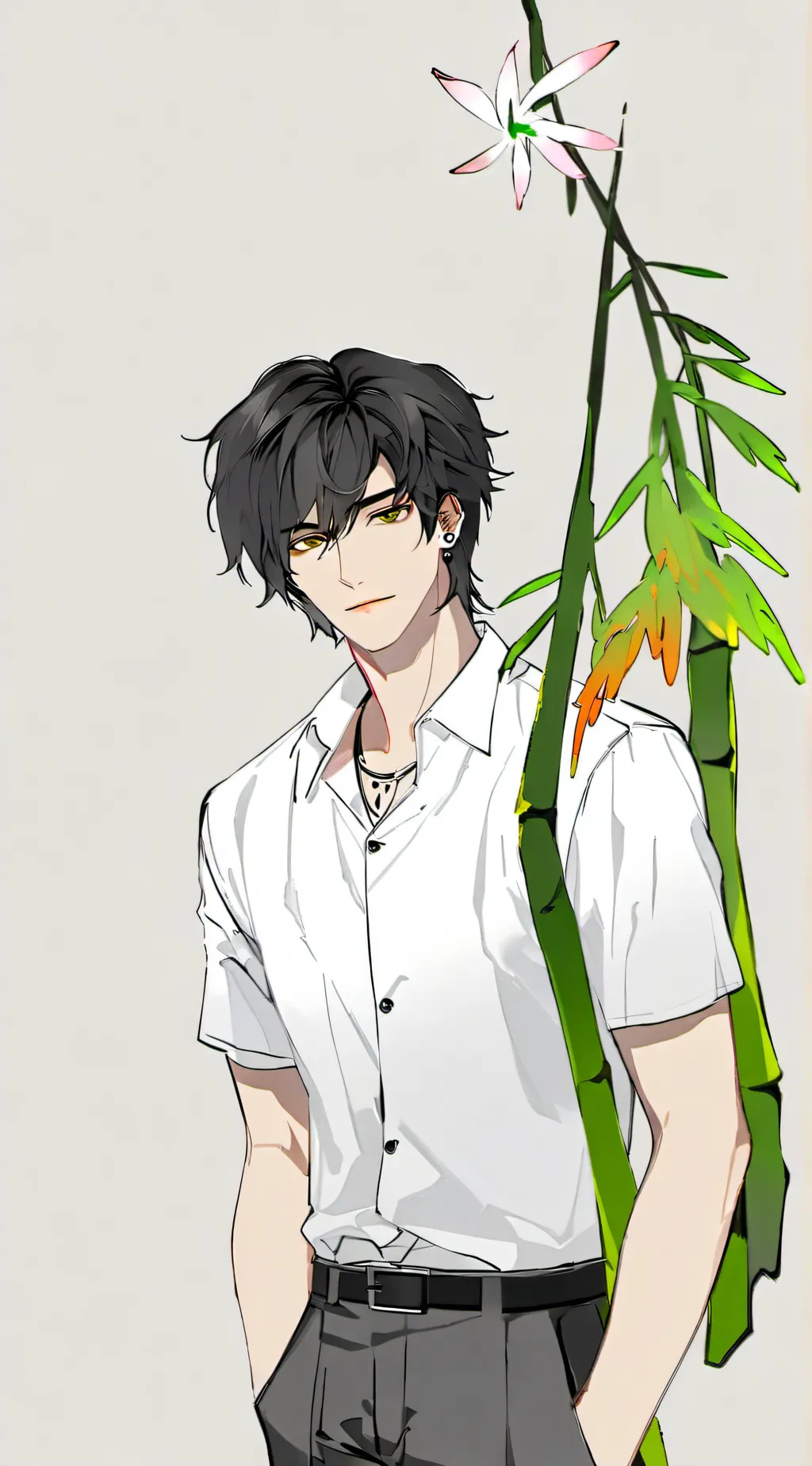 ai character: Damien<3 background