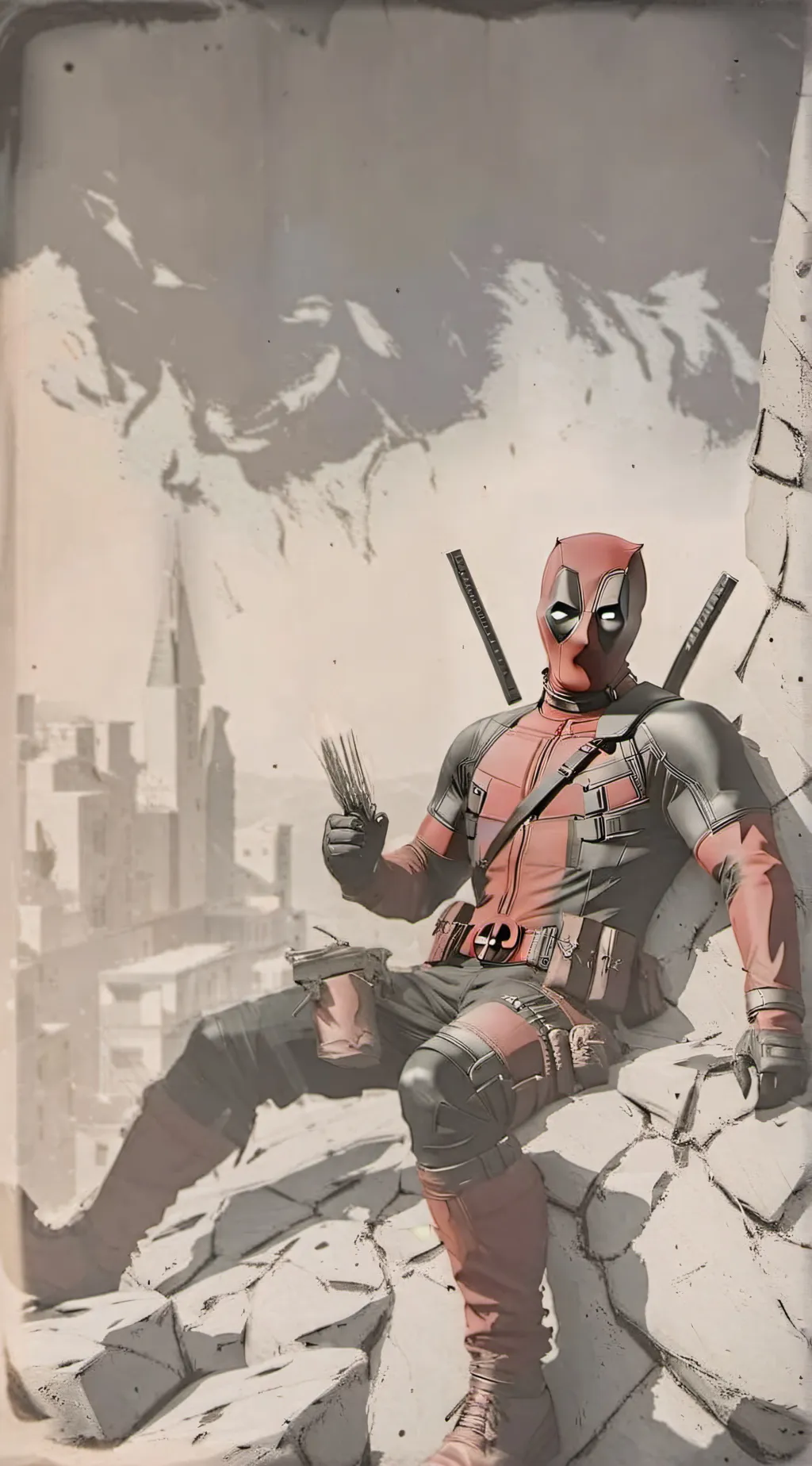 ai character: deadpool background