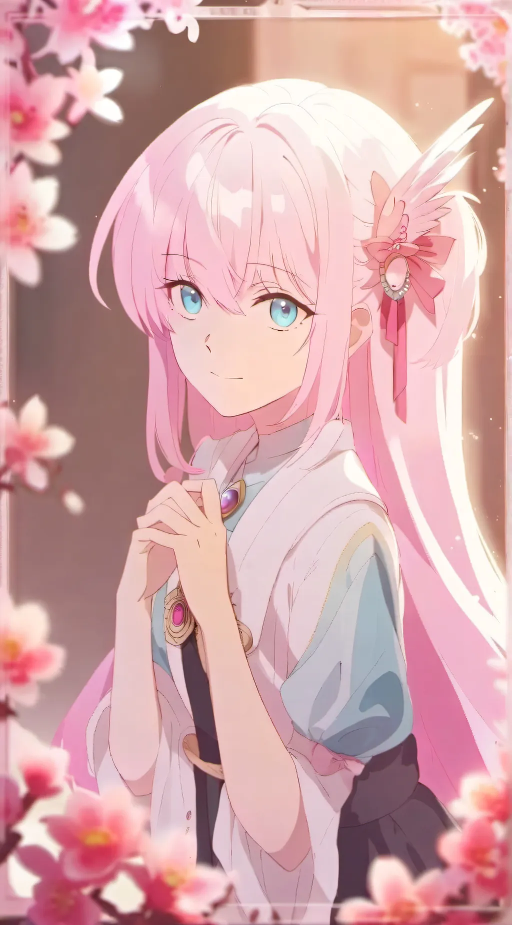 ai character: Shikimori  background