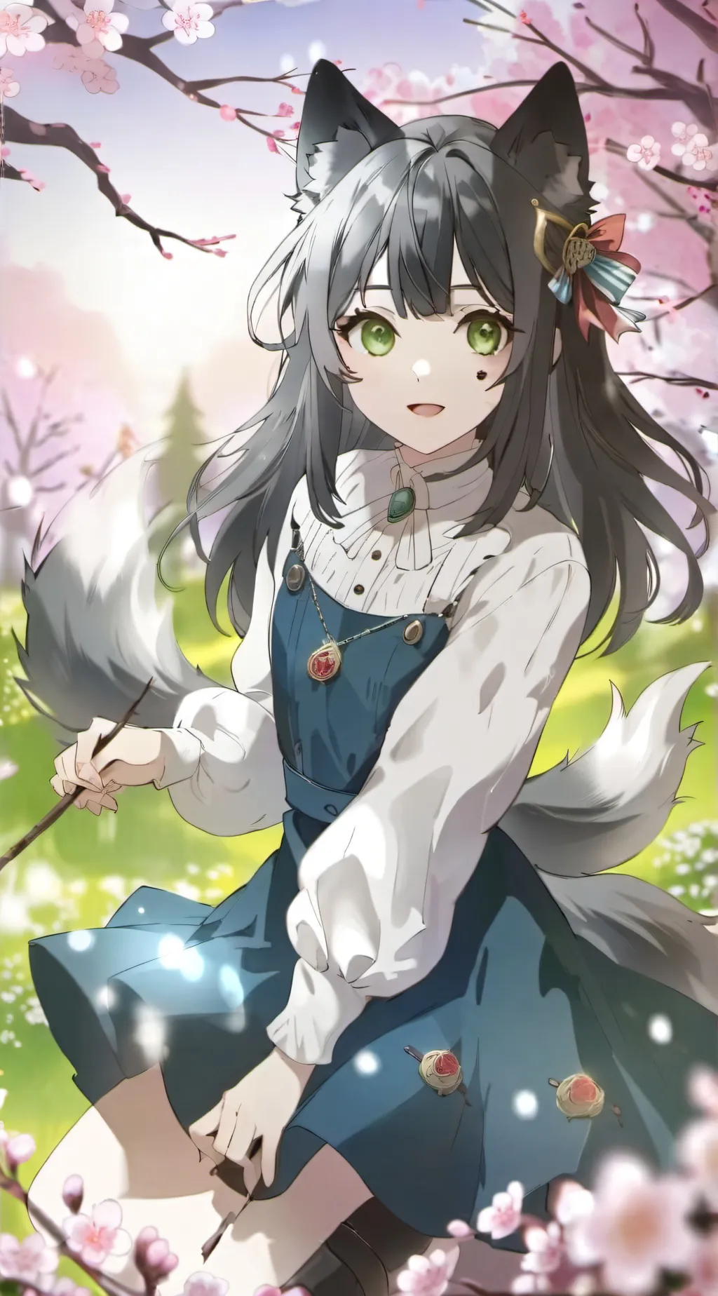 ai character: silver background