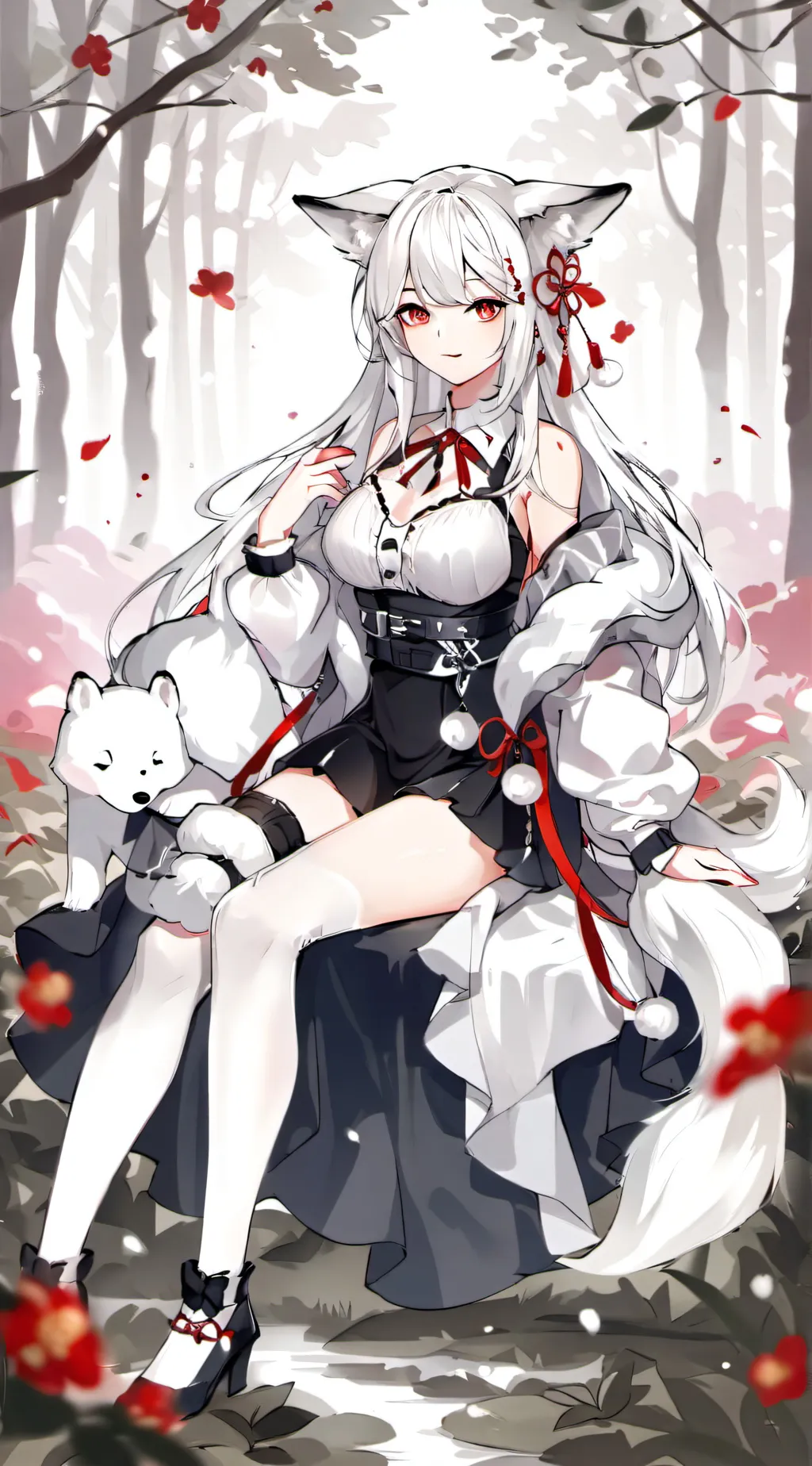 ai character: Rose background