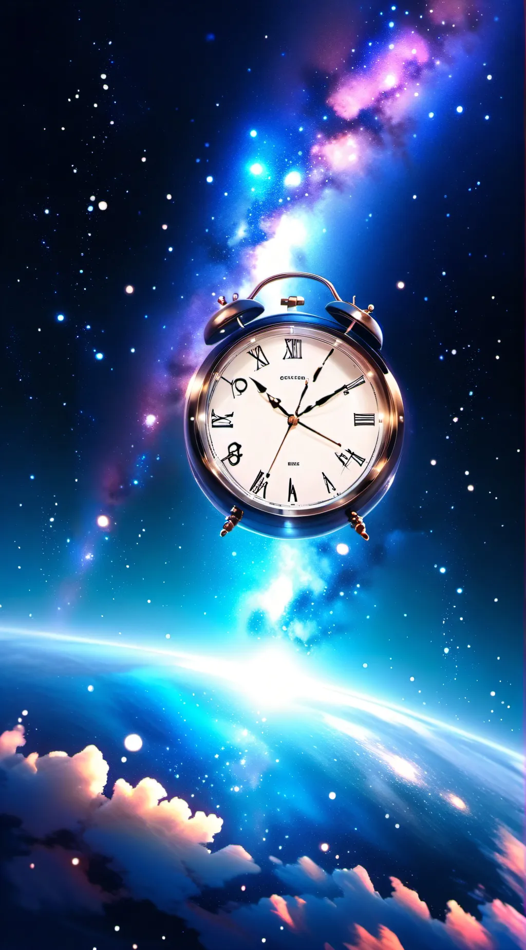 ai character: clock background