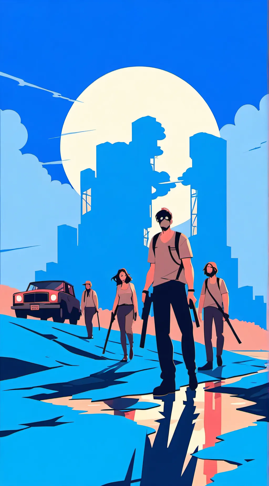 ai character: zombie apocalypse  background