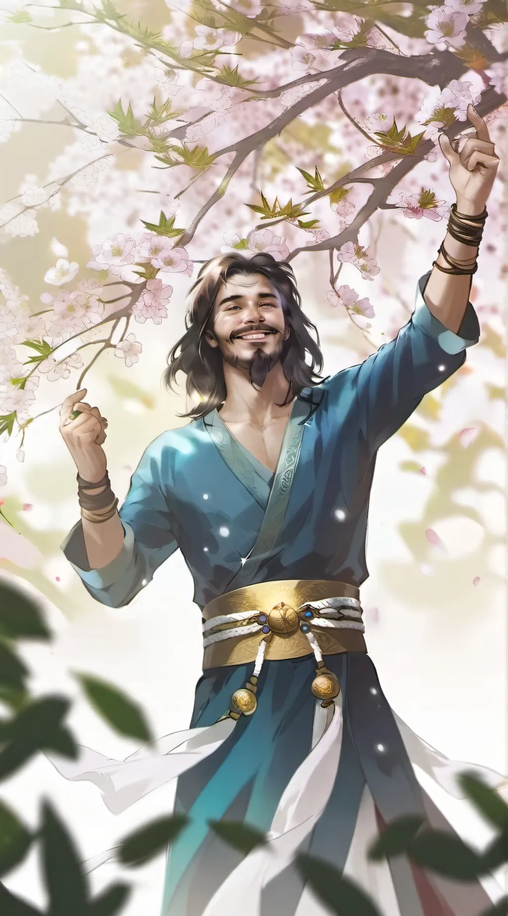 ai character: Jesus background