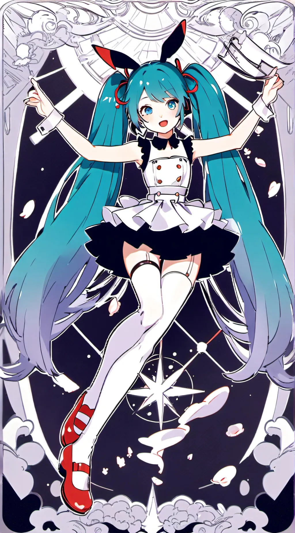ai character: hatsun miku background