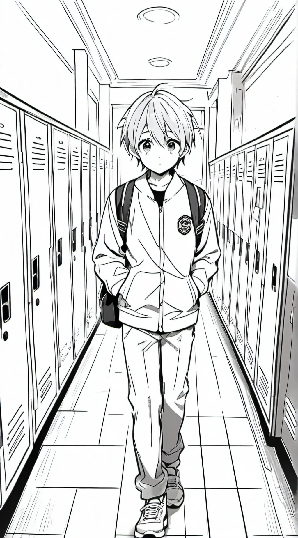 ai character: 🩷 School But 1 🖤 background