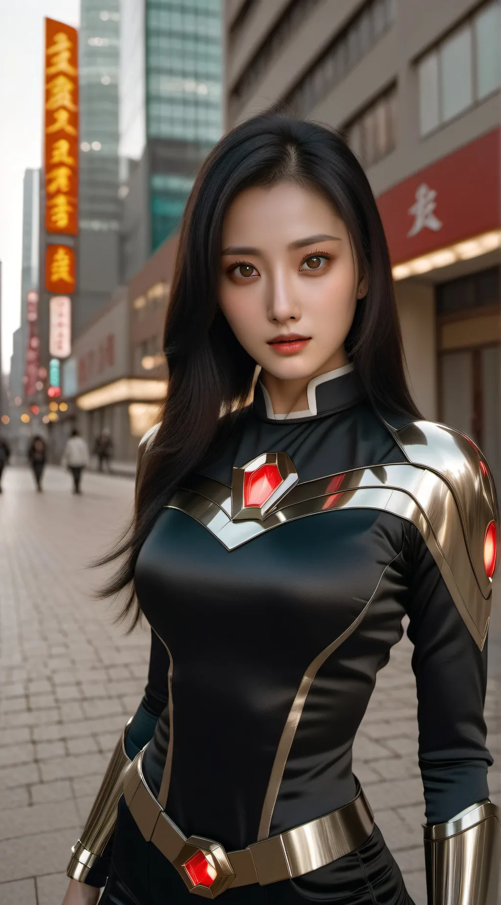 ai character: Aoi (Dark Heroine) background