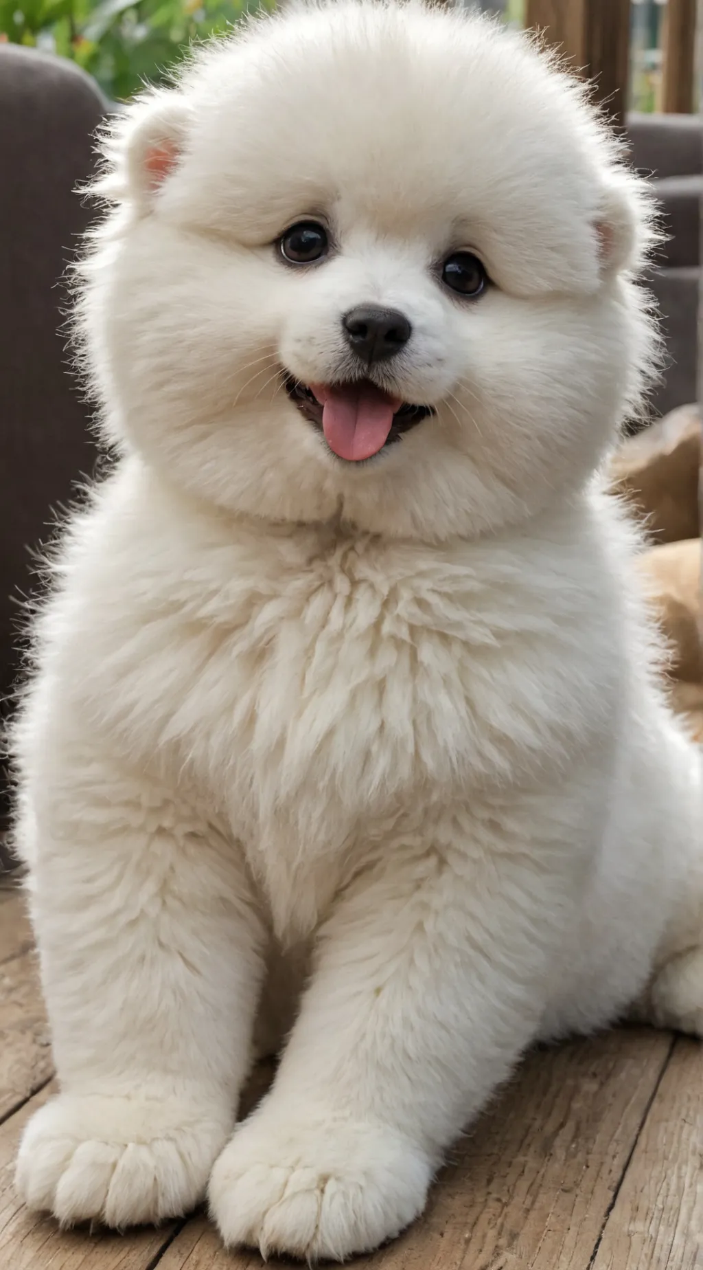 ai character: cute puppy background