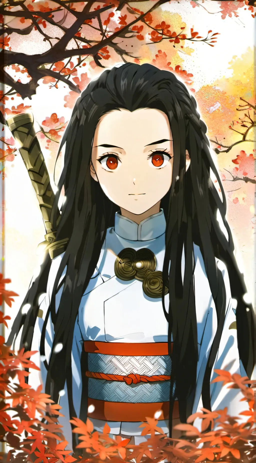 ai character: Nezuko background