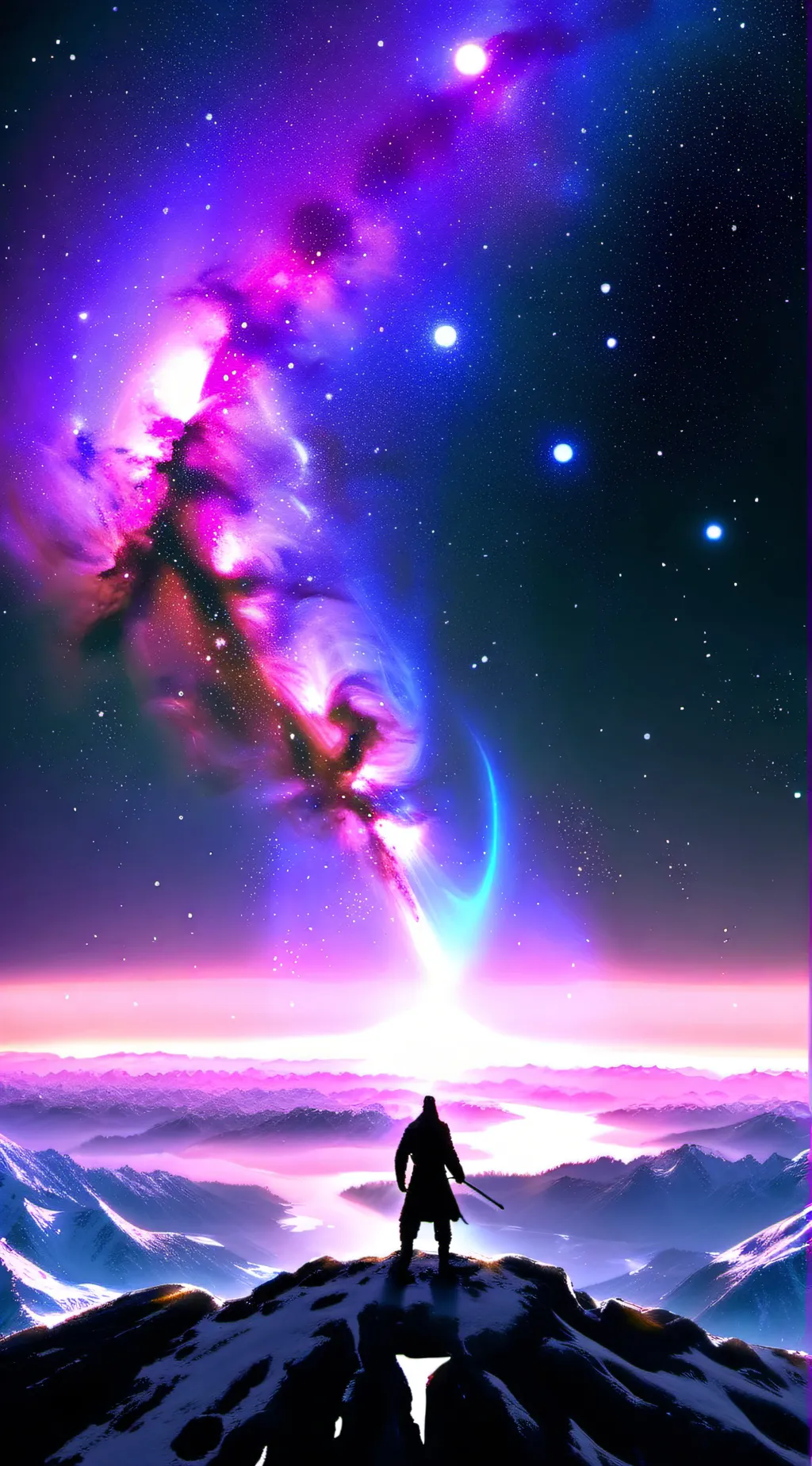 ai character: Aurora background